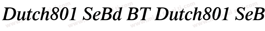 Dutch801 SeBd BT Dutch801 SeBd BT字体转换